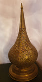 Moroccan table lamp - Standing Lamp - Bohemian Home Decor- romantic lamp - lantern engraved Brass - 100 % Handmade - Magic lighting lamp