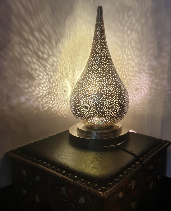 Moroccan Lamp - Table Lamps - amazing standing Lamp - Engraved Brass - Owl Lighting - Unique Design, 100% Handmade - Free Worldwide Shipping
