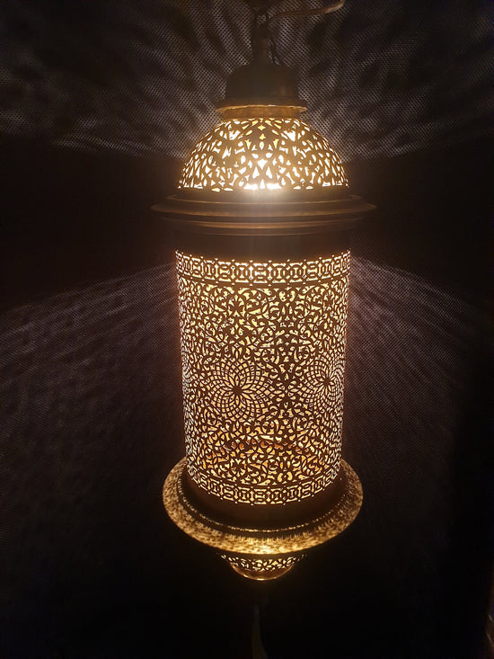 Moroccan pendant light engraved brass 100% handcrafted, Luxury chandelier unique Moroccan design,Beautiful ceiling light