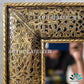 Moroccan Mirror - wall mirror - large mirror silver and Gold color - handmade mirror - engraved Brass - free worldwide shipping