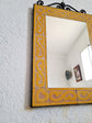 Engraved Yellow Mosaic Wall Mirror - Wall Mirror - CUSTOMIZABLE Wall / Floor Mirror - ( Indoors & Outdoors ) Mirror - Handmade Mosaic Mirror