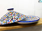 TAGINE for serving 100 % Handmade ceramic plat kitchen hand painted