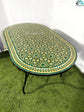 dinning Table mad from mosaic tiles 100% handmade Built with mid-century modern styling