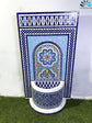 Blue Mosaic Fountain for Outdoor Indoor Mid Century Fountain water inside Moroccan Mosaic Fountain