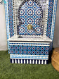 Mosaic Fountain for Outdoor and Indoor, Mid Century Fountain water inside, Moroccan Mosaic Fountain