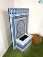 Mosaic Fountain for Outdoor and Indoor, Mid Century Fountain water inside, Moroccan Mosaic Fountain