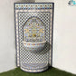Mosaic Fountain 60"x40" for Outdoor and Indoor Fountain water inside Moroccan big Mosaic Fountain.