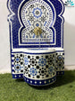 CUSTOMIZABLE Fountain with mosaic tiles, water inside fountain Moroccan mosaic fountain, terrace Indoor Decor.