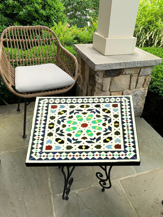 PERSONALIZED Handmade Mosaic Table - Create Your Own Dining / Coffee / Outdoor / Indoor Table - Provide Us With The Colors, Size, Ans Shape