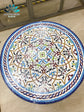 Large Mosaic Table, Dinning table Outdoor & Indoor art 100% handcrafted, luxury unique Round table, Multi-color Design