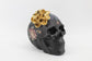 Set 2 Skulls Day of the Dead Gold Black