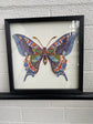 Butterfly Collage Art with Black  PS frame