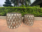 Mocassa Pair Metal Planter Pots New Design by Fandango 360