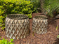 Mocassa Pair Metal Planter Pots New Design by Fandango 360