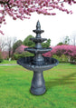 Kasba Copper Effect 4-Tier Solar Water Fountain