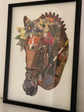 Horse Head with Black PS Frame