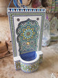 Handcrafted Moroccan Fountain - Authentic Zellige Mosaic Tile