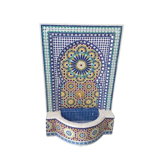 Handcrafted Moroccan Mosaic Tile Water Fountain