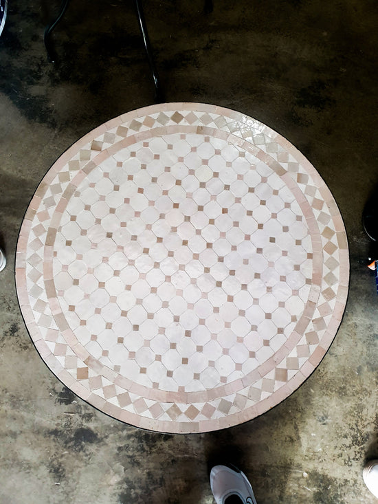 CUSTOMIZABLE Mosaic Table, outdoor-indoor coffee Table, 100% handcrafted, round mosaic Table , Moroccan luxury table decor