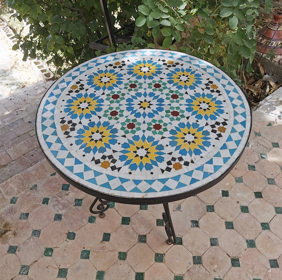 CUSTOMIZABLE Mosaic Table - Crafts Mosaic Table - Mosaic Table Art - Mid Century Mosaic Table - Handmade Coffee Table For Outdoor & Indoor
