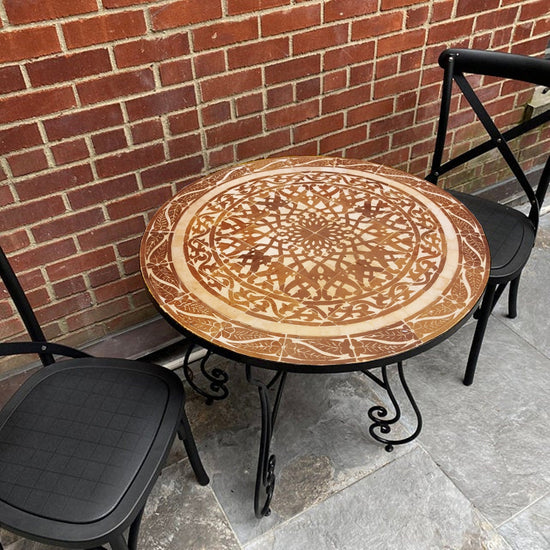 CUSTOMIZABLE Mosaic Table - Crafts Mosaic Table - Mosaic Table Art - Mid Century Mosaic Table - Engraved Coffee Table For Outdoor & Indoor