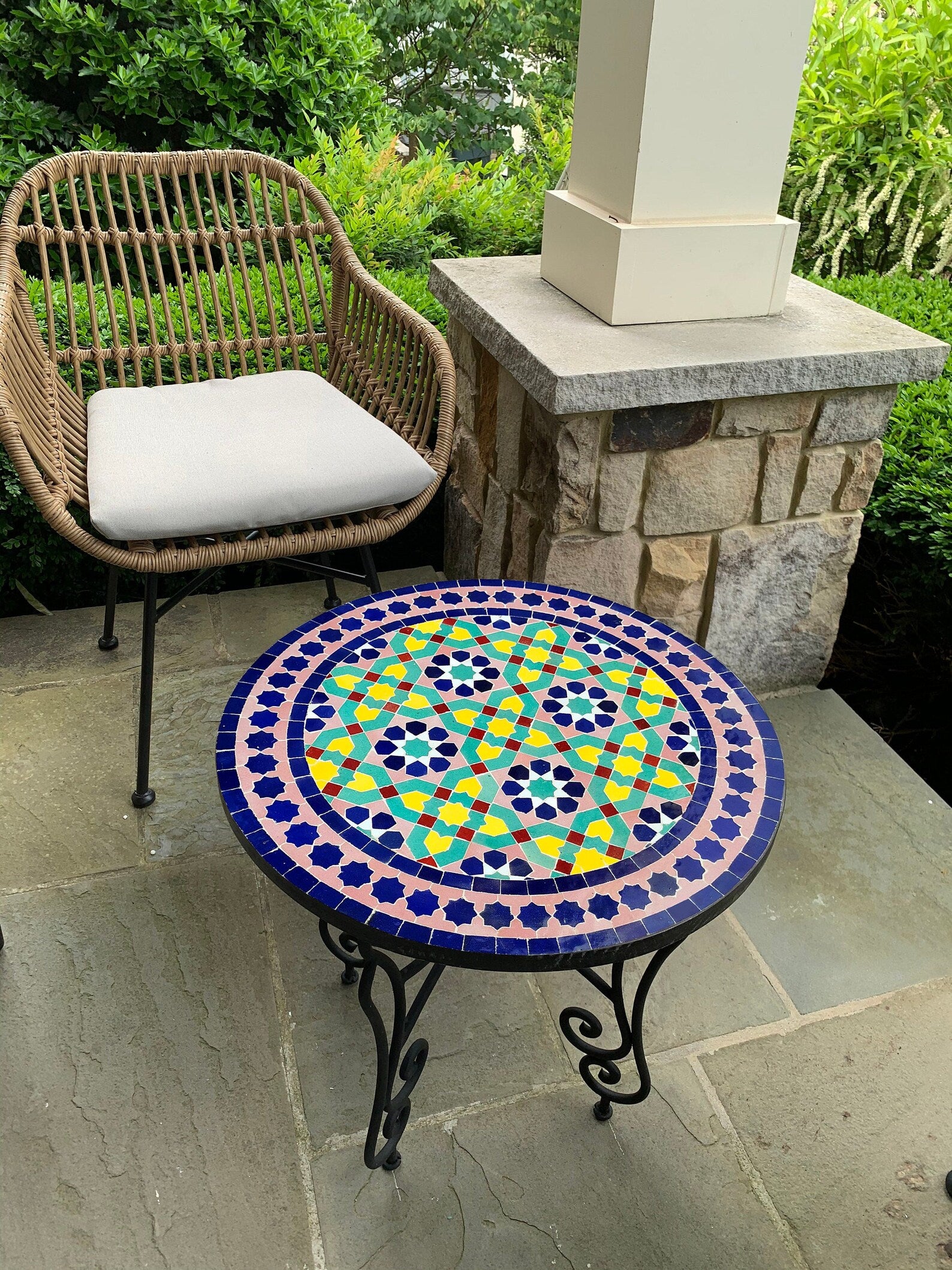 Mosaic on sale coffee table