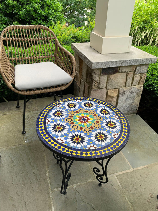 CUSTOMIZABLE Mosaic Table - Crafts Mosaic Table - Mosaic Table Art - Mid Century Mosaic Table - Handmade Coffee Table For Outdoor & Indoor