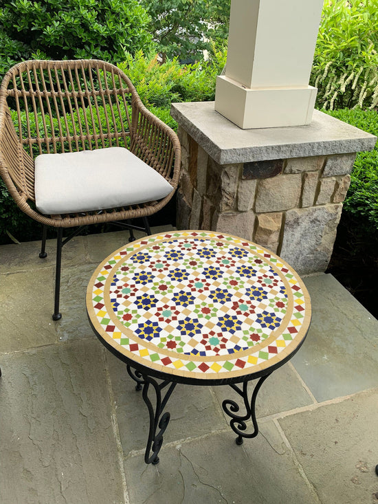 CUSTOMIZABLE Mosaic Table - Crafts Mosaic Table - Mosaic Table Art - Mid Century Mosaic Table - Handmade Coffee Table For Outdoor & Indoor