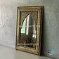 Wall mirror large silver and Gold color handmade engraved Brass