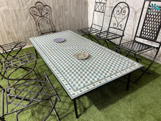 Large mosaic table 100% handmade for Outdoor/Indoor