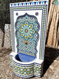 Mosaic Fountain Built with mid-century modern styling for garden 100% handcrafted, mosaic tile fountain for indoor and outdoor