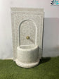 Custom Mosaic Fountain white for Outdoor and Indoor, Mid Century Fountain water inside, Moroccan Mosaic Fountain