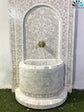 Custom Mosaic Fountain white for Outdoor and Indoor, Mid Century Fountain water inside, Moroccan Mosaic Fountain