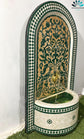 Garden Mosaic Fountain for Outdoor and Indoor, Mid Century Fountain water inside, Garden Moroccan Mosaic Fountain