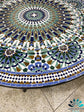 Amazing Mosaic Table for Outdoor & Indoor unique mandala design 100% handcrafted, large luxury Round table made from green tiles