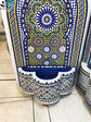 Mosaic Fountain Mandala design for Outdoor and Indoor, Mid Century Fountain water inside, Moroccan Mosaic Fountain