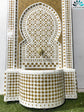 CUSTOMIZABLE mosaic Fountain 100% handcrafted for indoor and outdoor built with mid century mosaic styling.