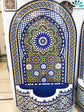 Mosaic Fountain Mandala design for Outdoor and Indoor, Mid Century Fountain water inside, Moroccan Mosaic Fountain