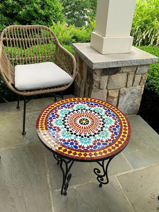 CUSTOMIZABLE Mosaic Table - Crafts Mosaic Table - Mosaic Table Art - Mid Century Mosaic Table - Handmade Coffee Table For Outdoor & Indoor