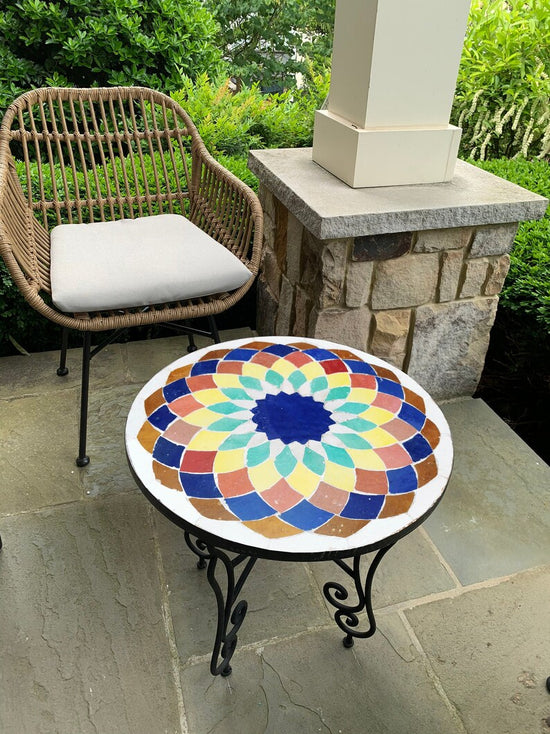 CUSTOMIZABLE Mosaic Table - Crafts Mosaic Table - Mosaic Table Art - Mid Century Mosaic Table - Handmade Coffee Table For Outdoor & Indoor