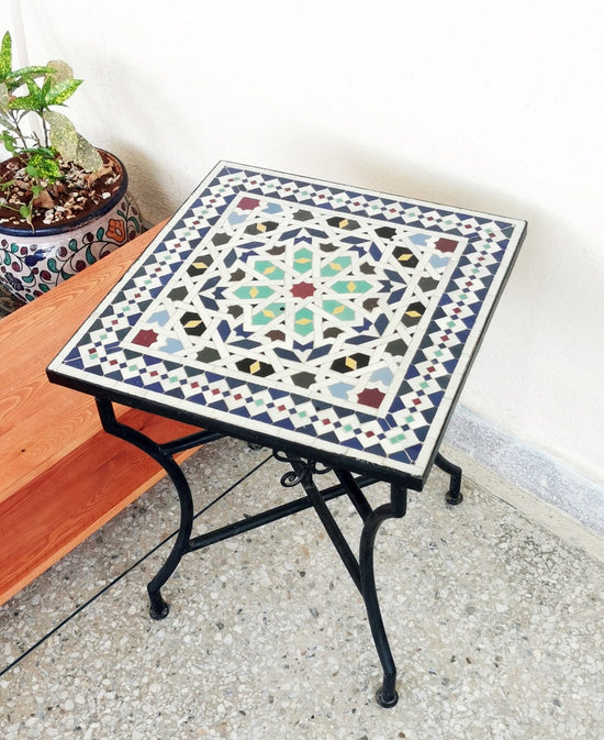 PERSONALIZED Handmade Mosaic Table - Create Your Own Dining / Coffee / Outdoor / Indoor Table - Provide Us With The Colors, Size, Ans Shape 3rd Colour