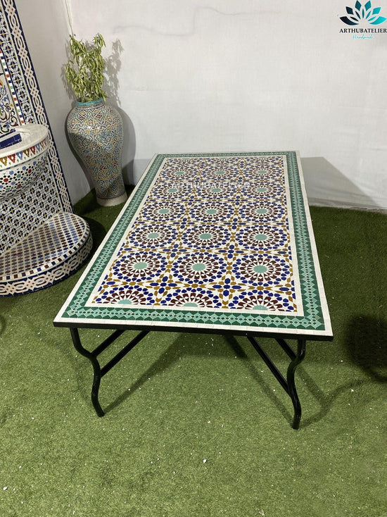 Amazing dinning Table, Moroccan Mosaic Table, outdoor and indoor Mosaic Table, Summer mosaic Table, 100% handcrafted, free shipping