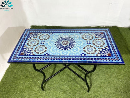 Moroccan Mosaic Table for outdoor and indoor 100% handcrafted, free shipping